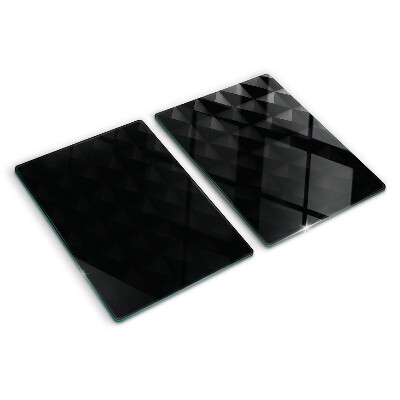 Chopping board Geometric patterns in shades of black