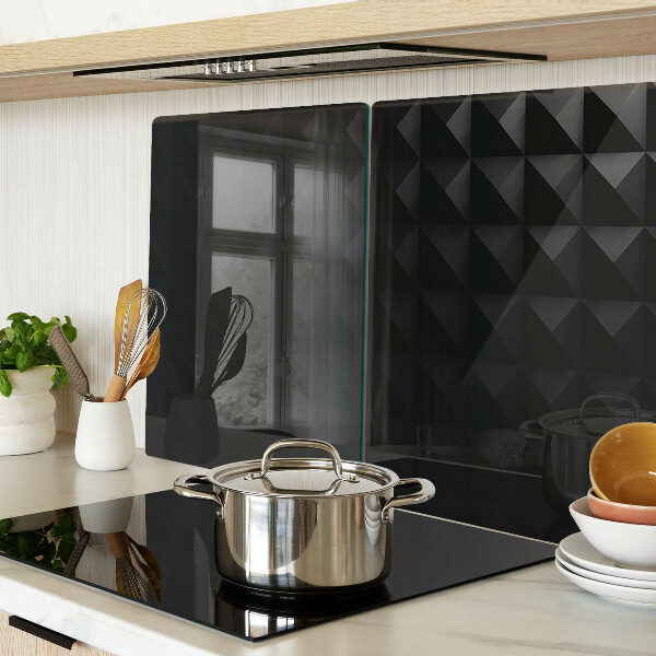 Chopping board Geometric patterns in shades of black