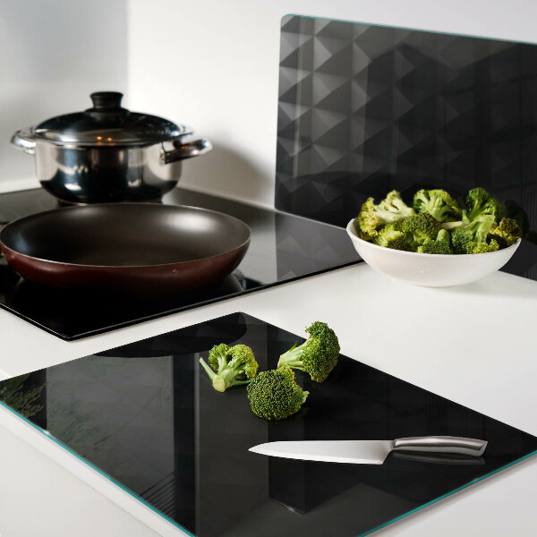Chopping board Geometric patterns in shades of black
