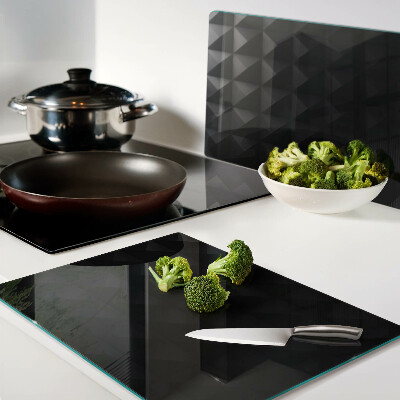 Chopping board Geometric patterns in shades of black