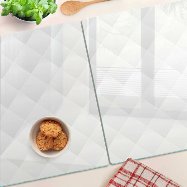 Chopping board glass Rhombus pattern