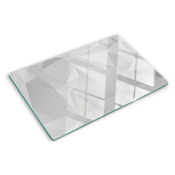 Glass chopping board Geometry in shades of gray