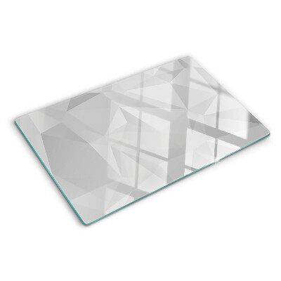 Glass chopping board Geometry in shades of gray