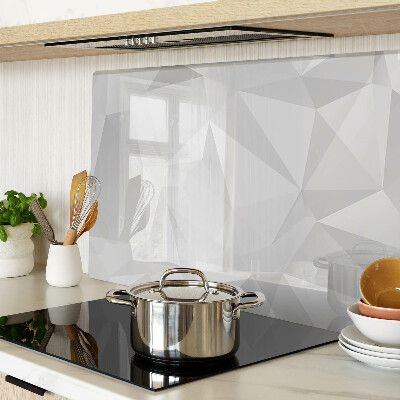 Glass chopping board Geometry in shades of gray