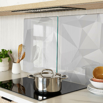 Glass chopping board Geometry in shades of gray