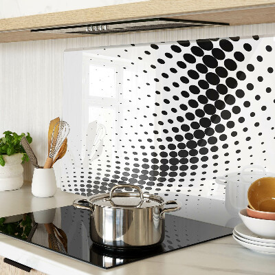 Glass kitchen board Polka dot motif