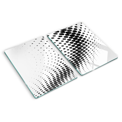 Glass kitchen board Polka dot motif