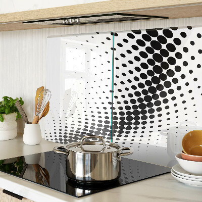Glass kitchen board Polka dot motif