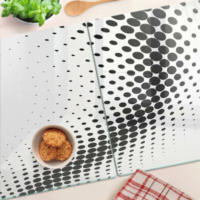 Glass kitchen board Polka dot motif