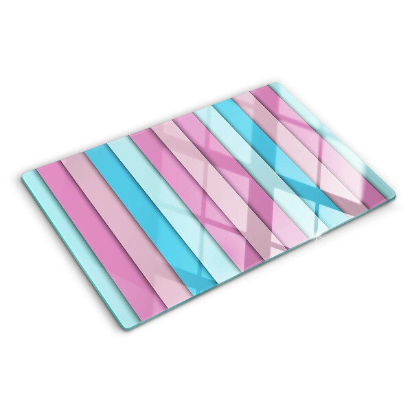 Chopping board glass Geometry in pastel colors