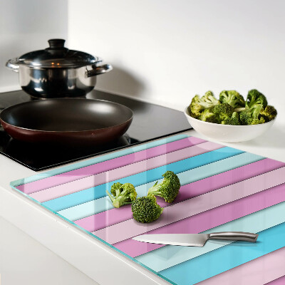 Chopping board glass Geometry in pastel colors