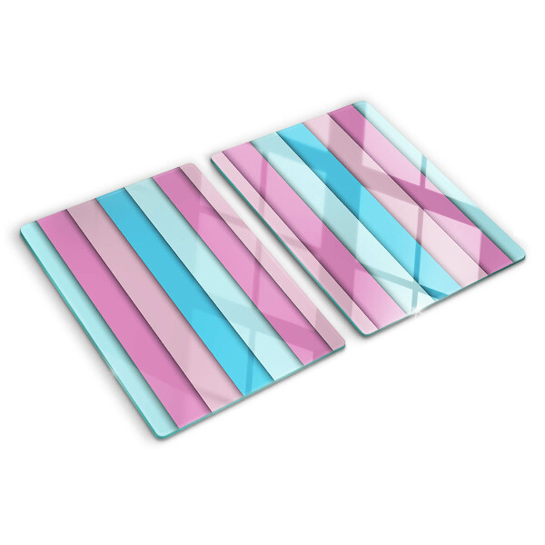 Chopping board glass Geometry in pastel colors