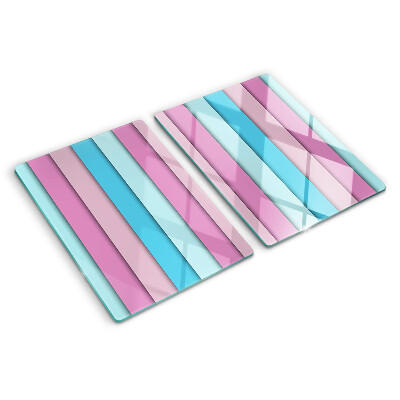 Chopping board glass Geometry in pastel colors