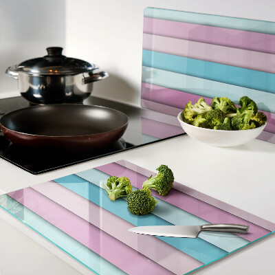 Chopping board glass Geometry in pastel colors