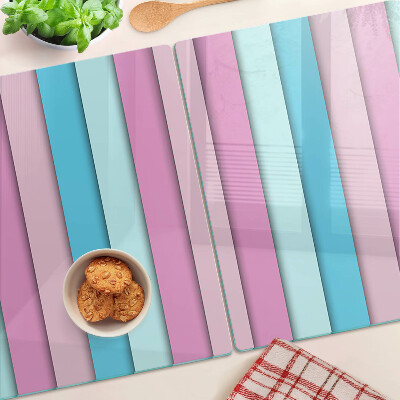 Chopping board glass Geometry in pastel colors
