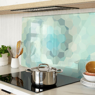 Cutting board Geometric shapes in shades of blue
