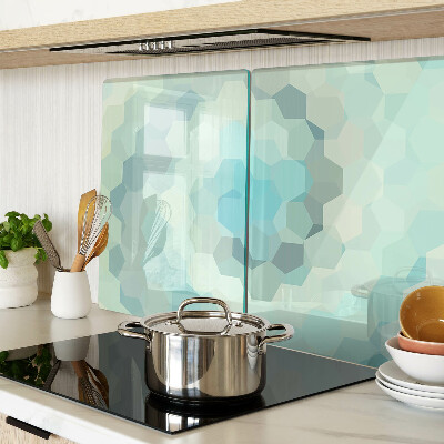 Cutting board Geometric shapes in shades of blue