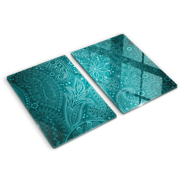 Glass kitchen board Paisley pattern