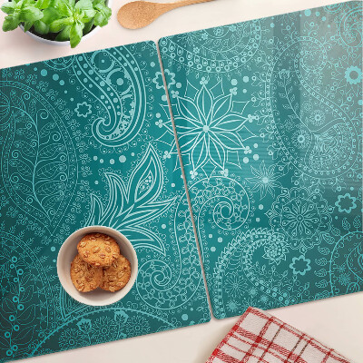 Glass kitchen board Paisley pattern