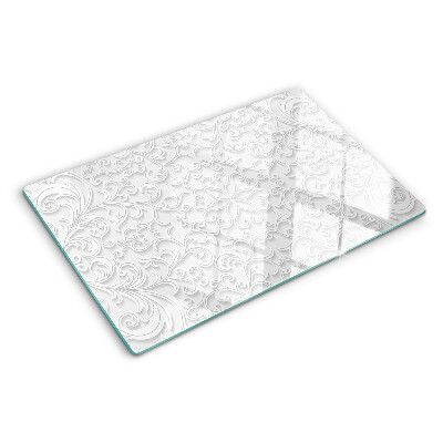 Chopping board Floral pattern with waves
