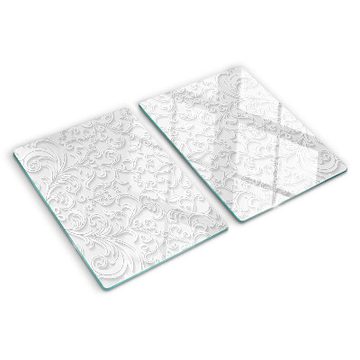 Chopping board Floral pattern with waves