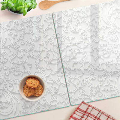 Chopping board Floral pattern with waves