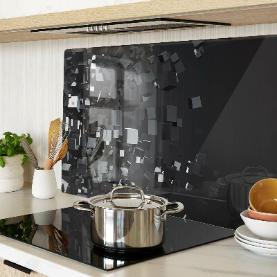 Cutting board Abstract black cubes