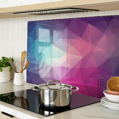 Cutting board Geometry in shades of pink and blue