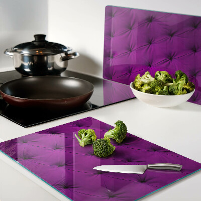 Cutting board Purple quilting