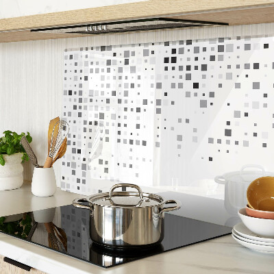 Glass cutting board Geometric patterns in shades of gray