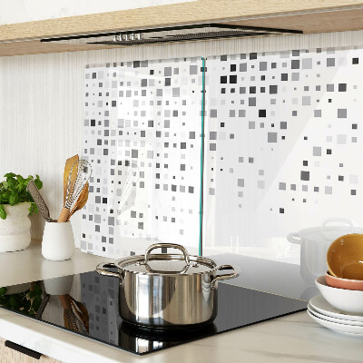 Glass cutting board Geometric patterns in shades of gray