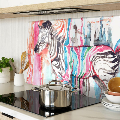 Chopping board Zebra in colorful stripes