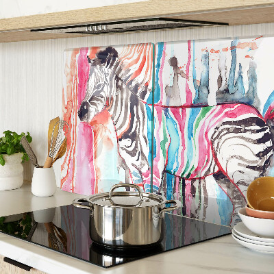 Chopping board Zebra in colorful stripes