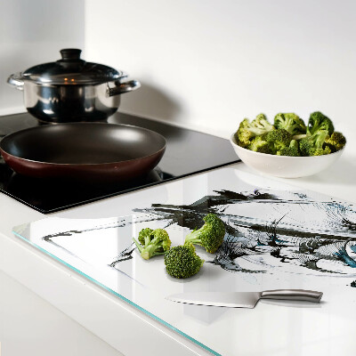 Chopping board glass Winged Dance