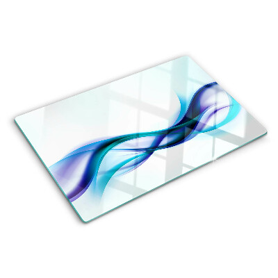 Chopping board Waves in shades of blue and turquoise