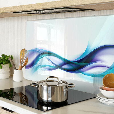 Chopping board Waves in shades of blue and turquoise