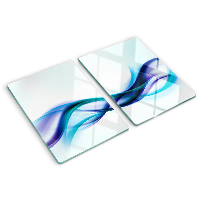 Chopping board Waves in shades of blue and turquoise
