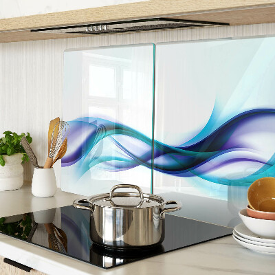 Chopping board Waves in shades of blue and turquoise