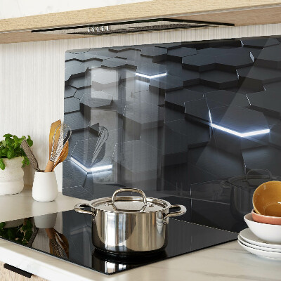 Glass chopping board Hexagonal pattern with a 3D effect