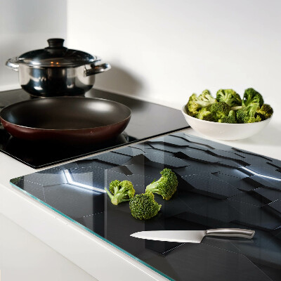 Glass chopping board Hexagonal pattern with a 3D effect