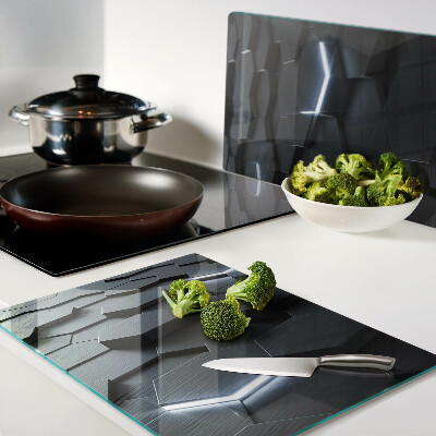 Glass chopping board Hexagonal pattern with a 3D effect