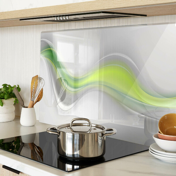 Cutting board Waves in shades of green