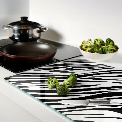 Glass kitchen board Zebra pattern