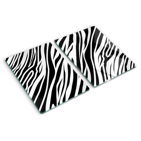 Glass kitchen board Zebra pattern