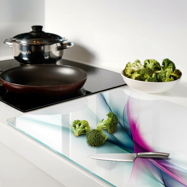 Cutting board Abstract color waves