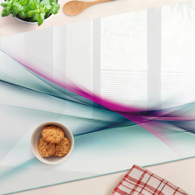 Cutting board Abstract color waves