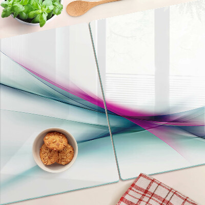 Cutting board Abstract color waves