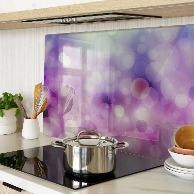 Glass cutting board Bokeh in shades of purple and pink