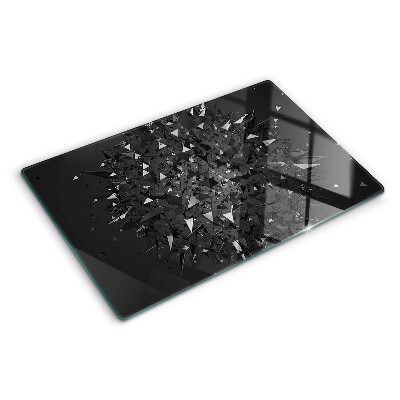 Glass cutting board Abstract geometric pattern