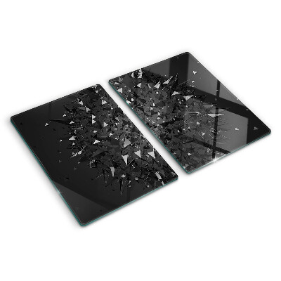 Glass cutting board Abstract geometric pattern